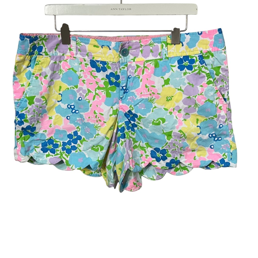 Lilly Pulitzer Buttercup Shorts in Spring Fling Floral Women's Size 14